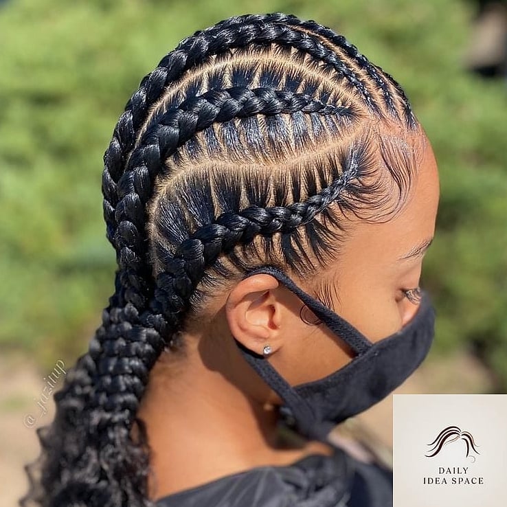 25 Goddess Braids Hairstyles Ideas That Are Dreamy and So Inspiring 2 Classic Cornrow Goddess Braids