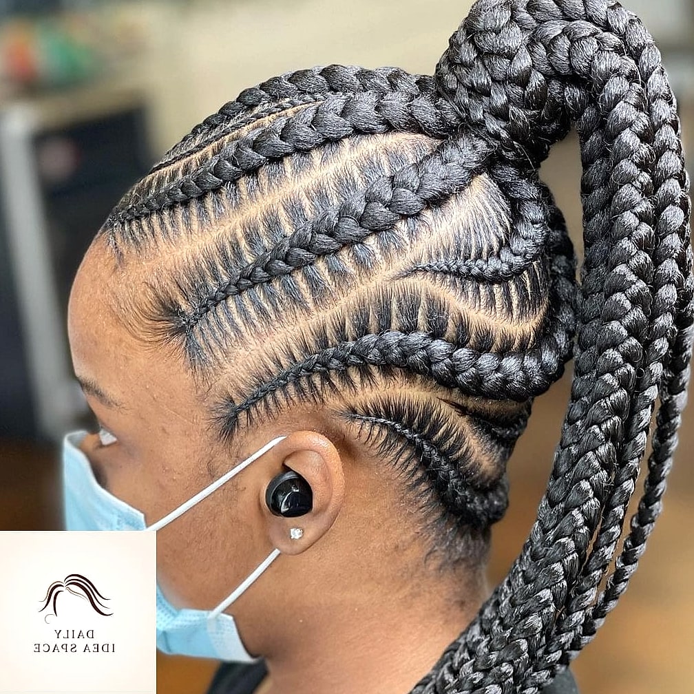 Classic Sleek Braided Ponytail