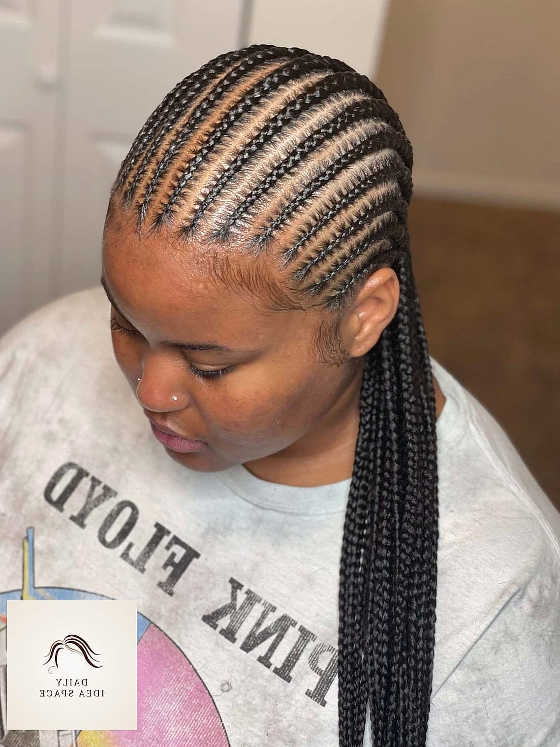 Classic Straight-Back Cornrows