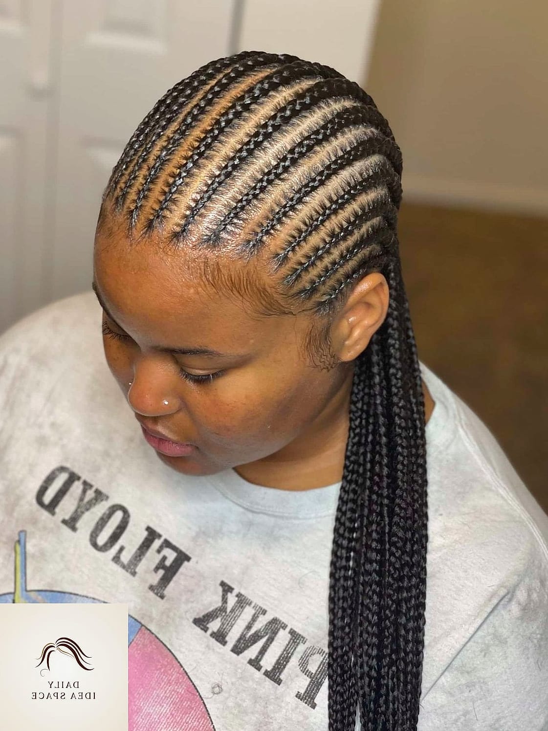 27 Scalp Braids Ideas Every Woman Needs to See 2 Classic Straight-Back Cornrows