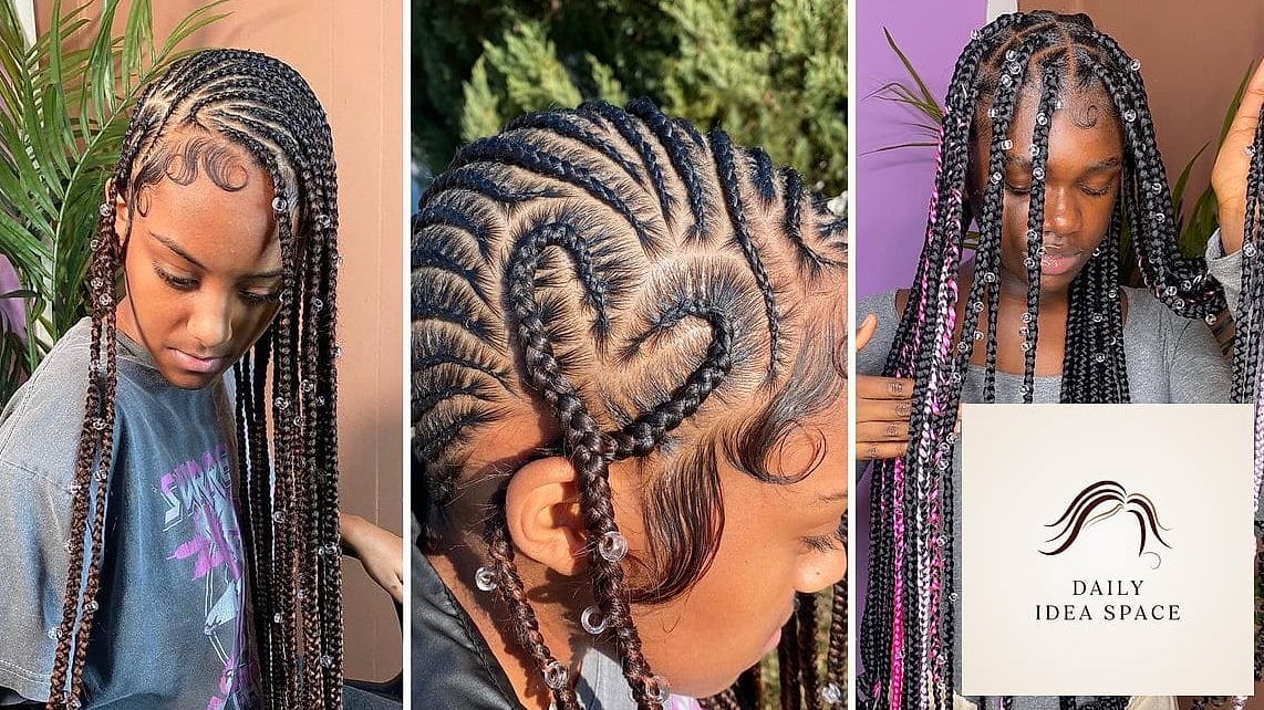 Colorful Pick and Drop Braids