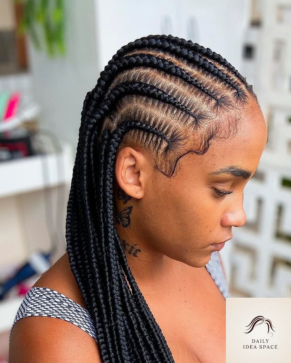 28 Braids For Black Women Looks You'll Want to Screenshot Immediately 13 Cornrow Braids Straight Back
