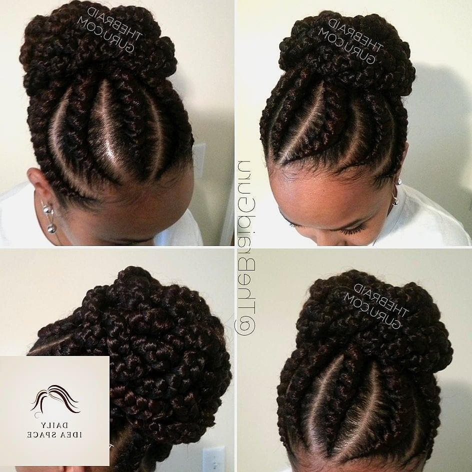 28 Braids For Black Women Looks You'll Want to Screenshot Immediately 20 Cornrows Into a Bun