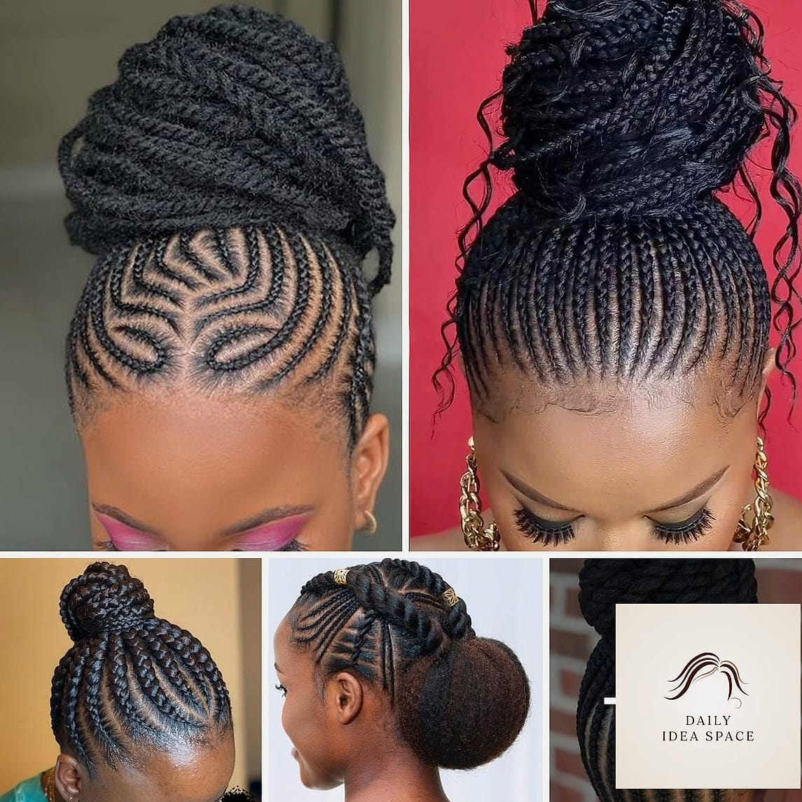 27 Cornrows Braids For Black Women Ideas Every Woman Needs to See 13 Cornrows into a Braided Bun