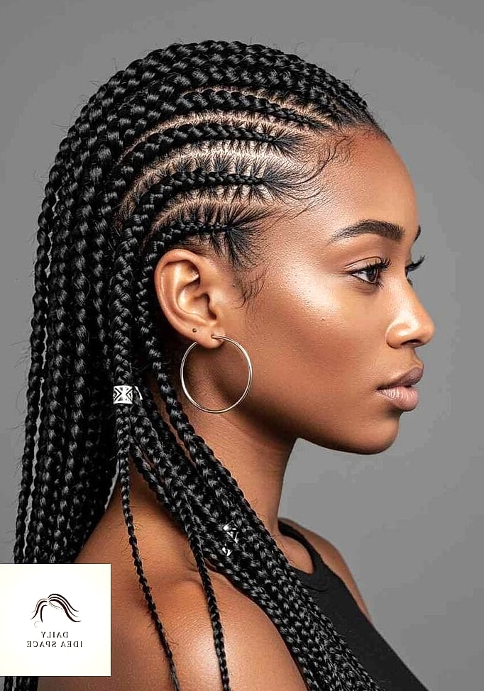 20 Bora Bora Braids Ideas That Will Make You Book Your Appointment Immediately 17 Cornrows into a Fishtail Braid