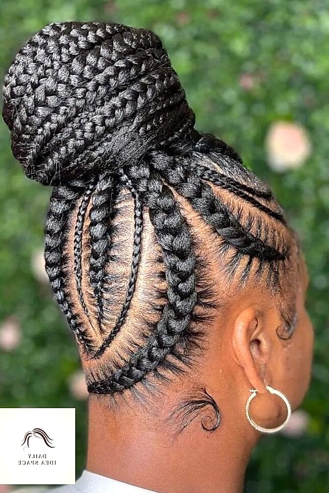 22 Cornrows Styles Ideas That Will Transform Your Look 7 Cornrows into a Bun