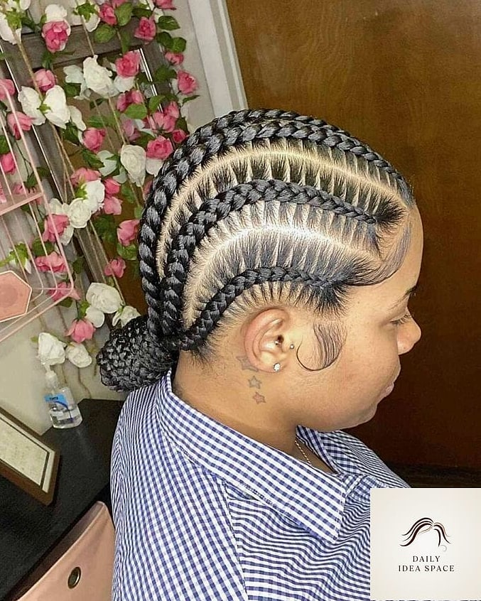 27 Scalp Braids Ideas Every Woman Needs to See 13 Cornrows Into a High Ponytail