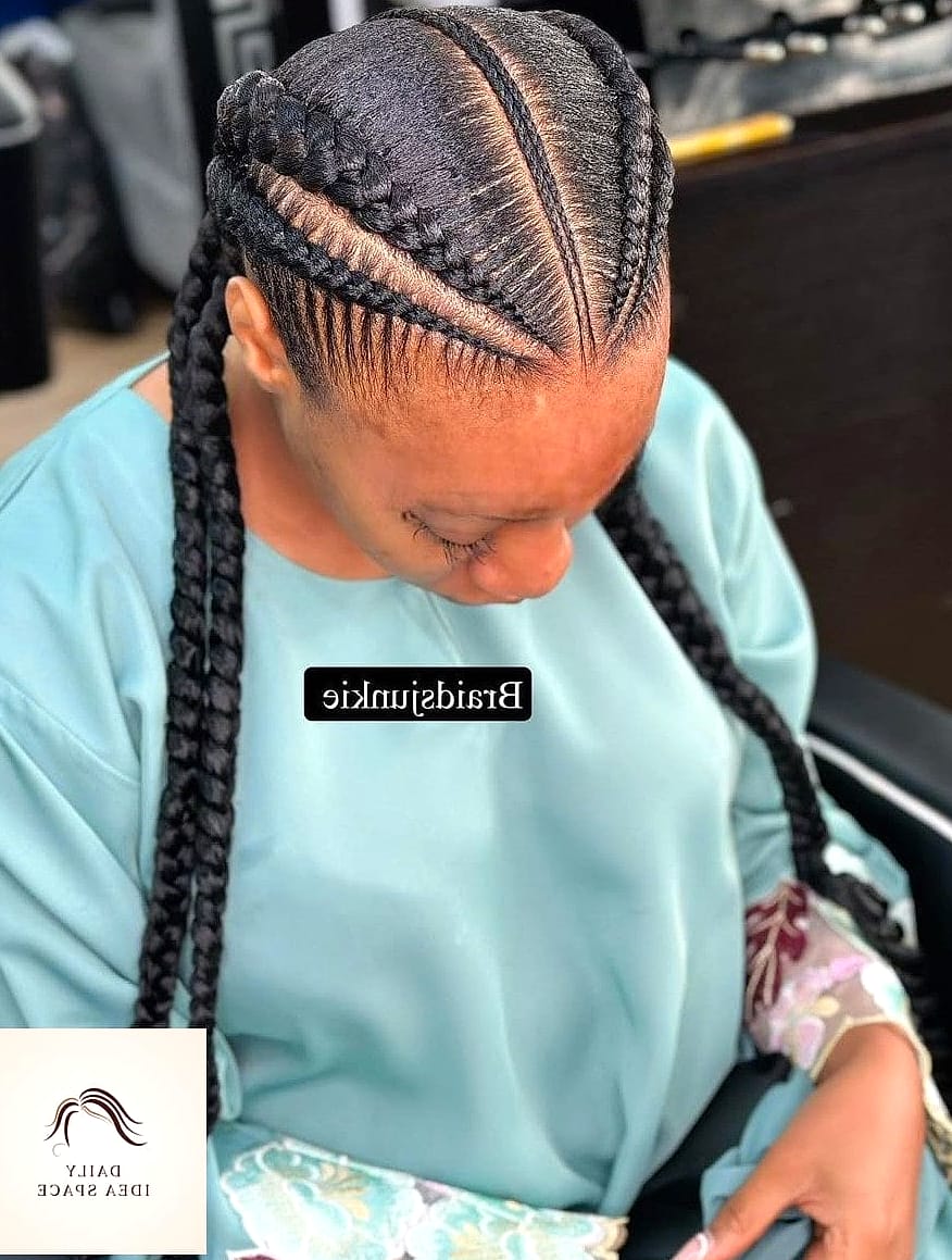 Cornrows with a Low Bun