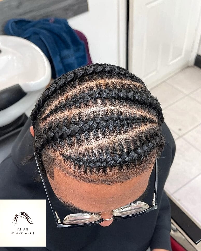 28 Cornrow Hairstyles For Men Looks You'll Want to Screenshot Immediately 27 Cornrows With Natural Part