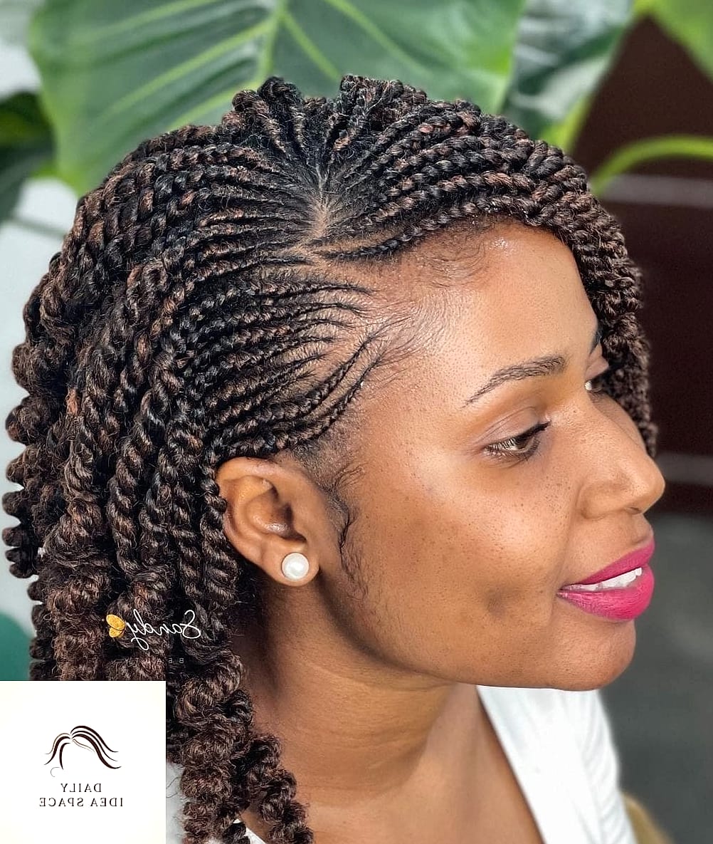 26 Cornrow Hairstyles For Black Women Ideas That Are Gorgeous and So Inspiring 12 Cornrows With Twisted Ends