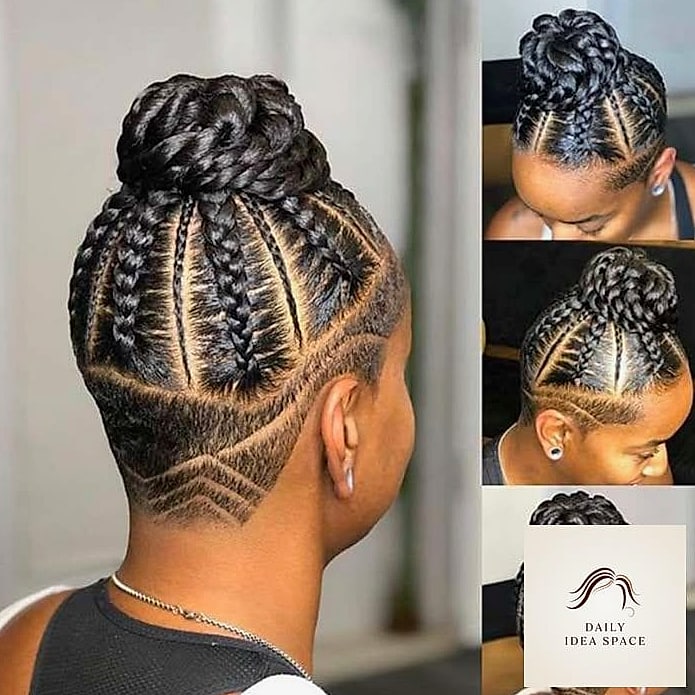 Cornrows with Undercut