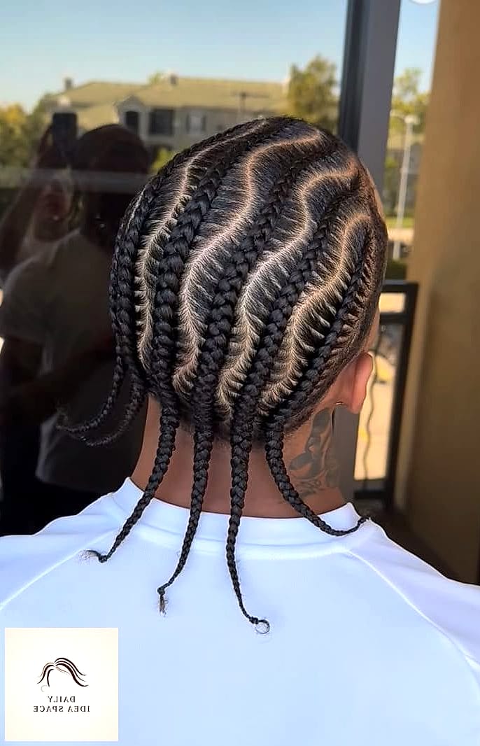 28 Cornrow Hairstyles For Men Looks You'll Want to Screenshot Immediately 16 Cornrows With Waves
