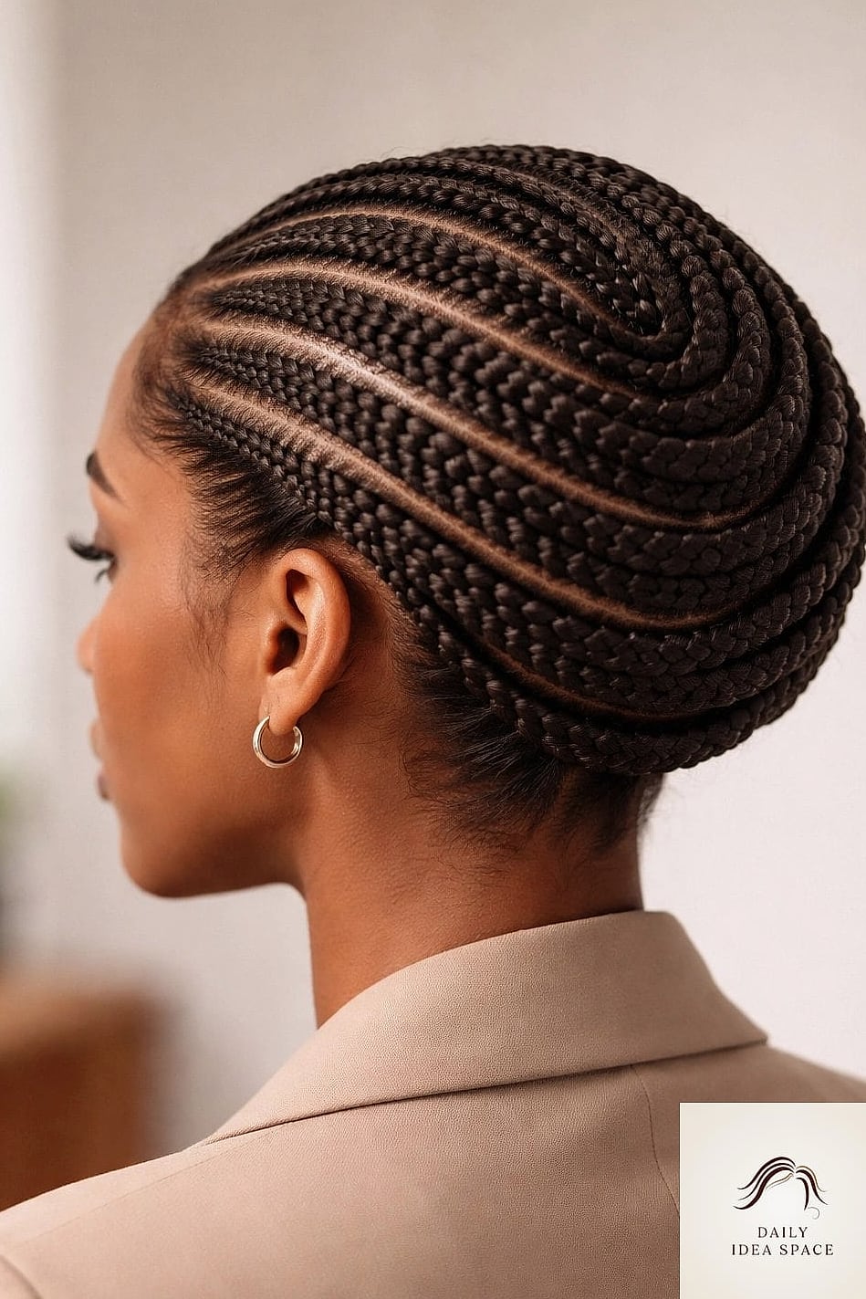 23 Big Cornrows Hairstyles Inspo Ideas Worth Pinning Immediately 20 Cornrows Wrapped Into A Crown Braid