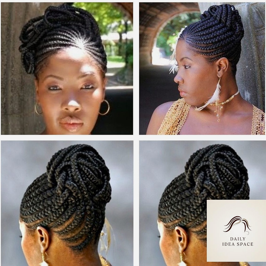 22 Braided Hairstyles For Black Women Ideas Worth Bookmarking Right Now 12 Cornrow Updo
