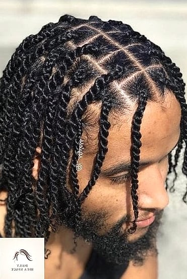 25 Braids For Men Ideas That Are Going Viral on Pinterest Right Now 19 Curly Braid Out
