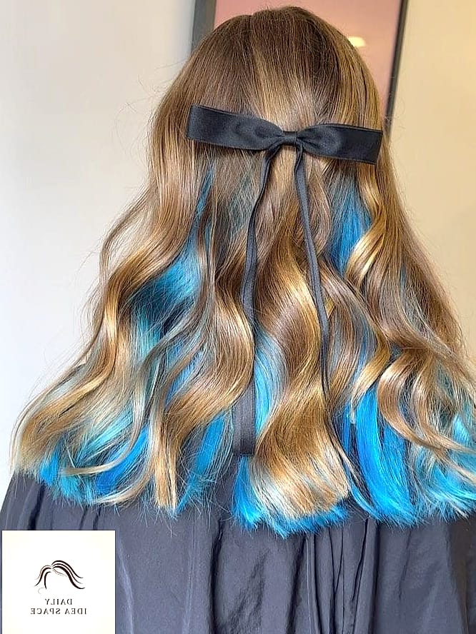 20 Peekaboo Hair Color Ideas That Are Breathtakingly Beautiful 7 Dark Roots with Silver Peekaboo