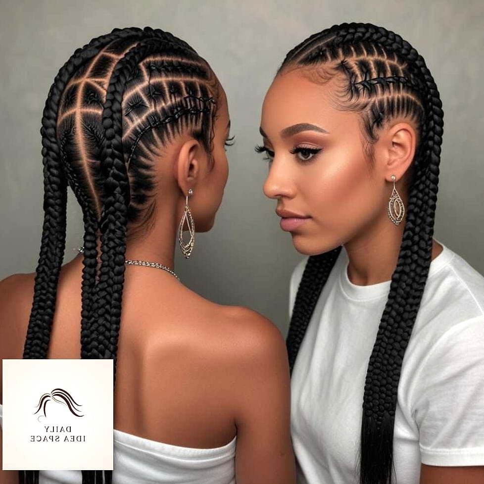 Diamond Pattern Cornrows