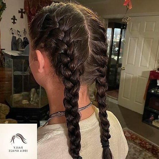 Double French Braids (Pigtail Braids)