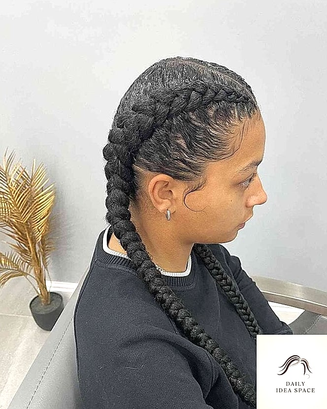 Dutch Braid Pigtails