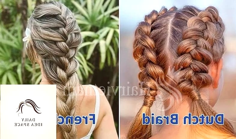 Dutch Braid into French Braid Combo
