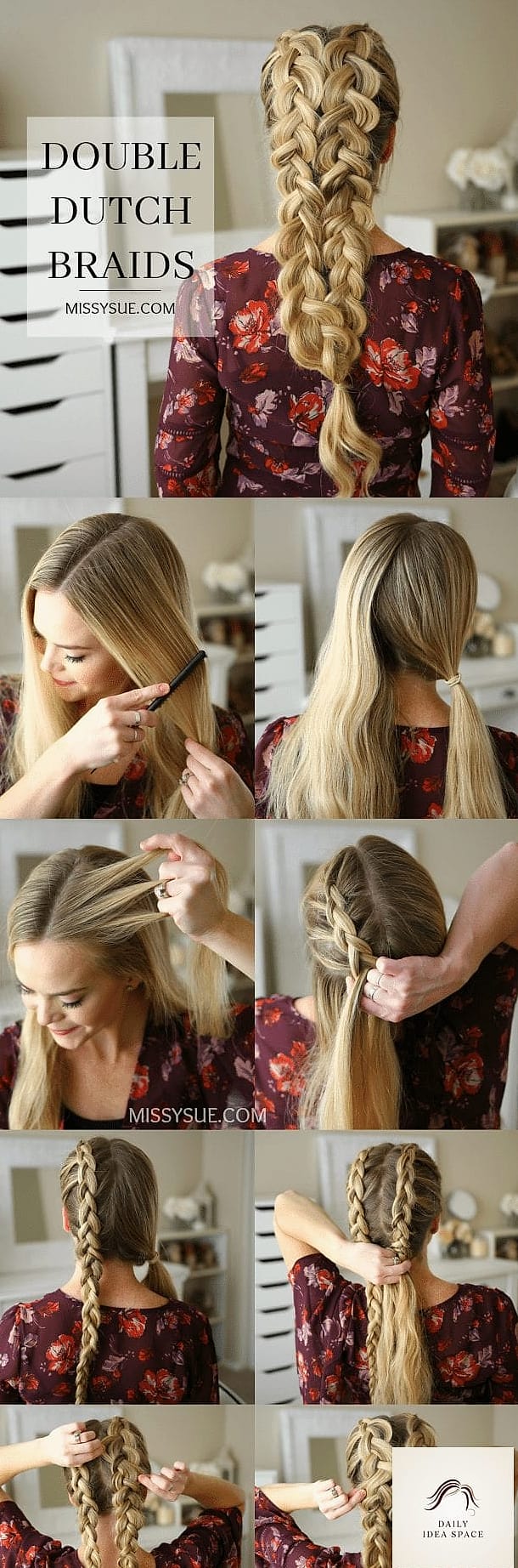 28 Hair Braids Looks You'll Want to Screenshot Immediately 4 Dutch Braid Crown