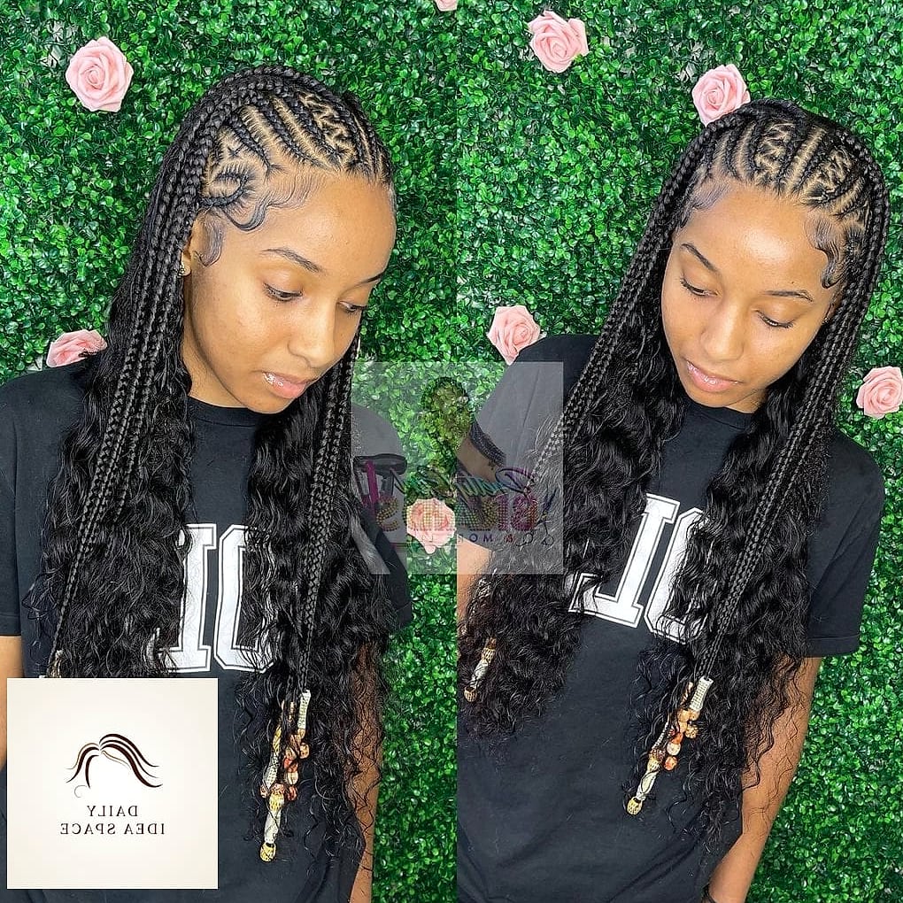 24 Cute Braided Hairstyles Ideas That Are Absolutely Stunning 15 Feed-In Braids With Beads