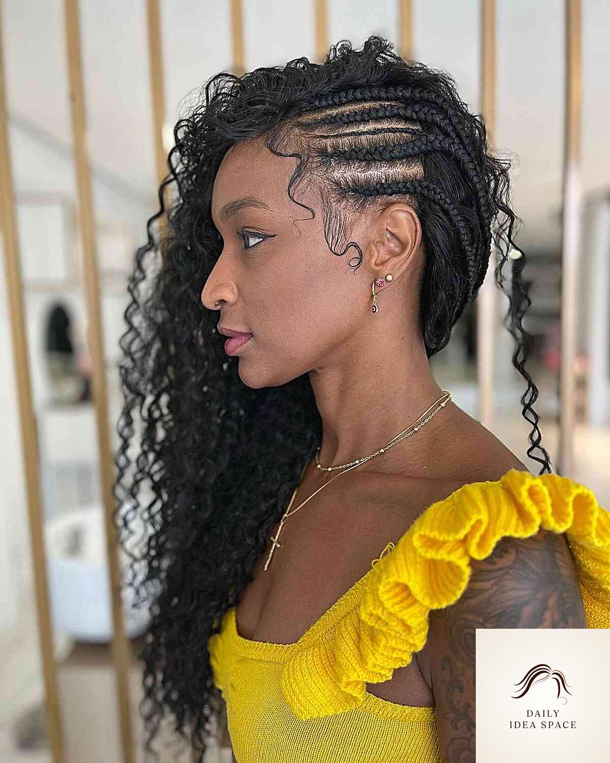 23 Cornrows Braids Inspo Ideas Worth Pinning Immediately 3 Feed In Braids with Cornrows and Baby Hairs