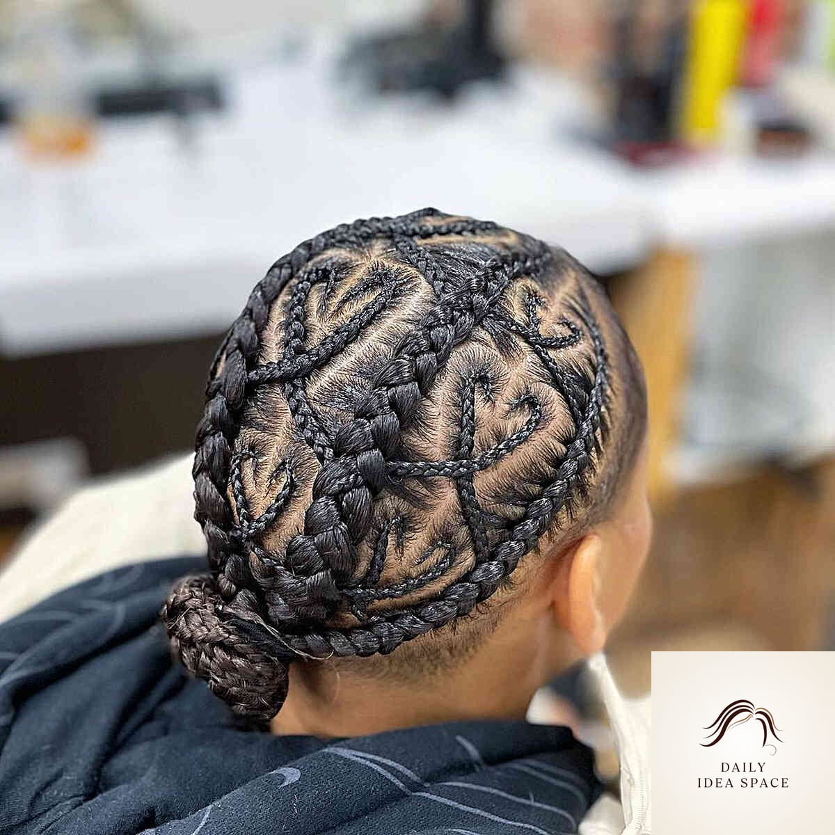 27 Straight Back Feed In Braids Ideas Every Woman Needs to See 8 Feed-In Braids with a Low Bun