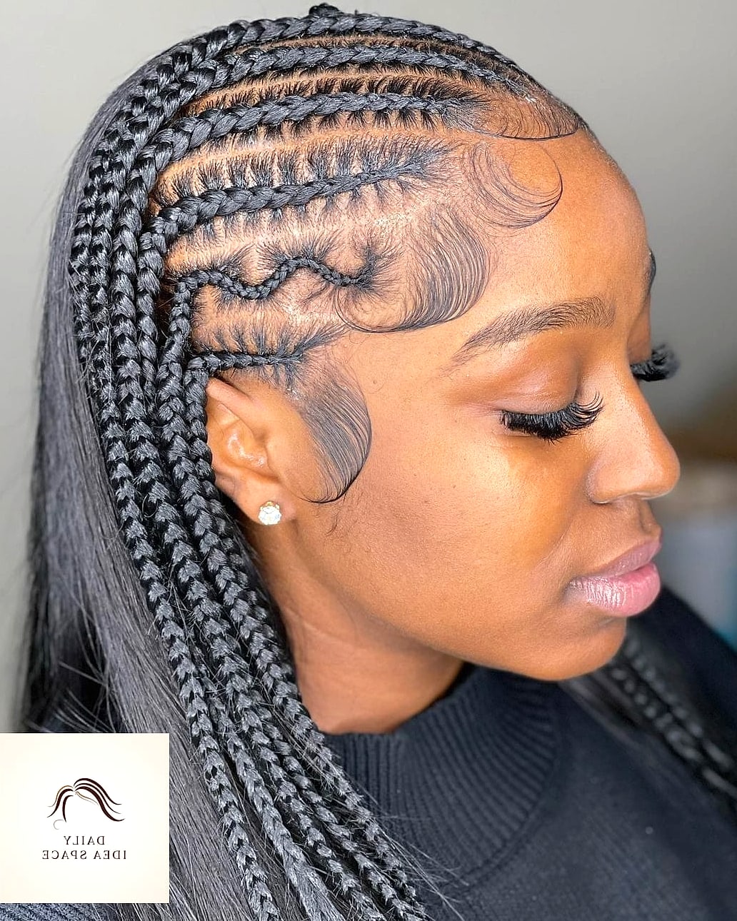 27 Straight Back Feed In Braids Ideas Every Woman Needs to See 20 Feed-In Braids with Twisted Front Sections