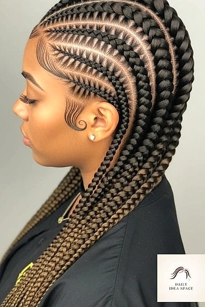 27 Straight Back Feed In Braids Ideas Every Woman Needs to See 27 Feed-In Braids with a Glossy Finish