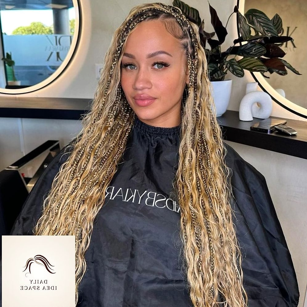 20 Bora Bora Braids Ideas That Will Make You Book Your Appointment Immediately 10 Feed-In Braids with Face-Framing Pieces