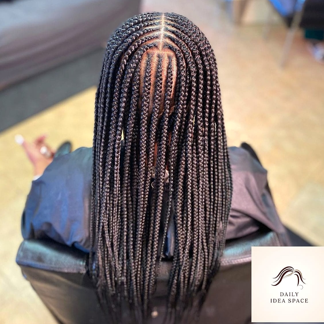 27 Scalp Braids Ideas Every Woman Needs to See 3 Feed-In Braids With a Middle Part