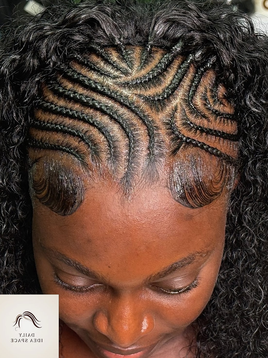 20 Braids For Black Hair Ideas That Are Breathtakingly Beautiful 7 Feed-In Braids with a Curved Design