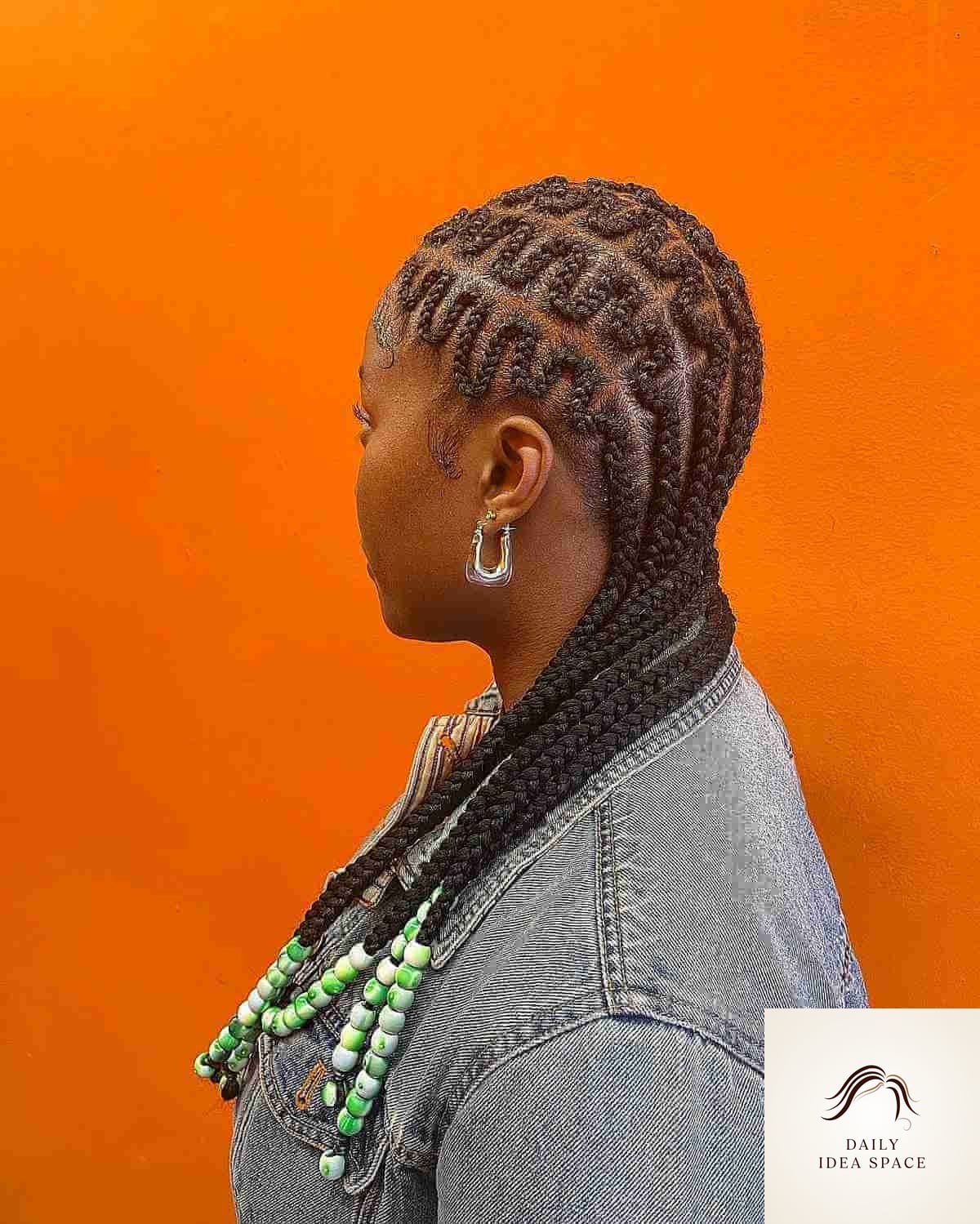 27 Straight Back Feed In Braids Ideas Every Woman Needs to See 2 Feed-in Designer Braids