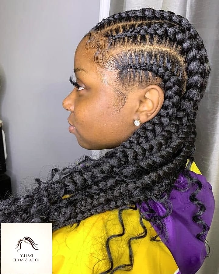 Feed-In Goddess Braids