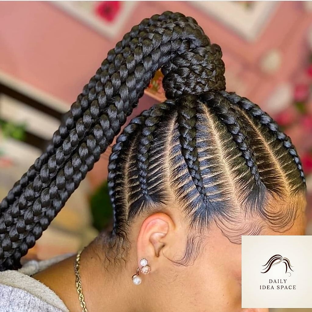 Feed-In Ponytail Braid