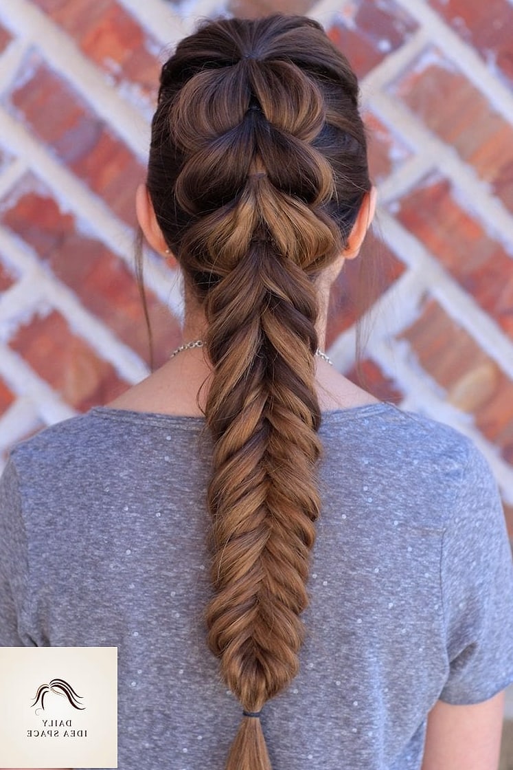 24 Cute Braided Hairstyles Ideas That Are Absolutely Stunning 11 Fishtail Braid Side Sweep