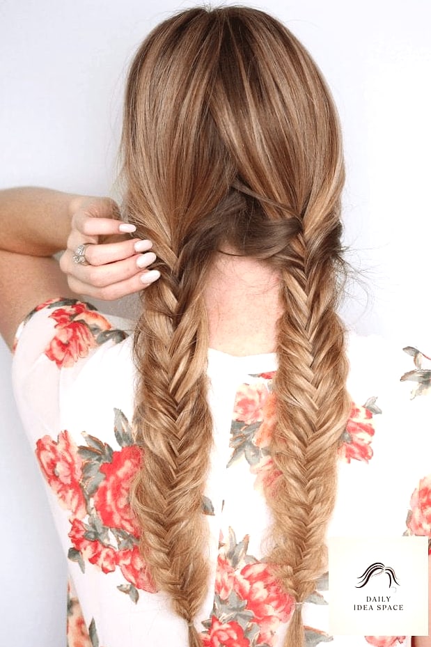 22 Two Braids Hairstyle Ideas That Will Transform Your Look 7 Fishtail Pigtails