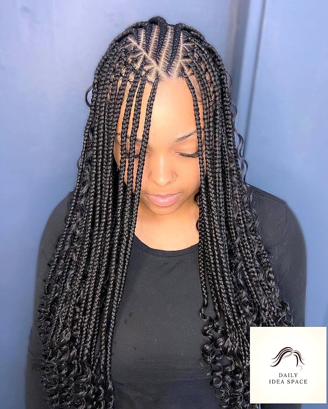 28 Flip Over Fulani Braids Looks You'll Want to Screenshot Immediately 18 Flip Over Fulani with Feed-In Sides