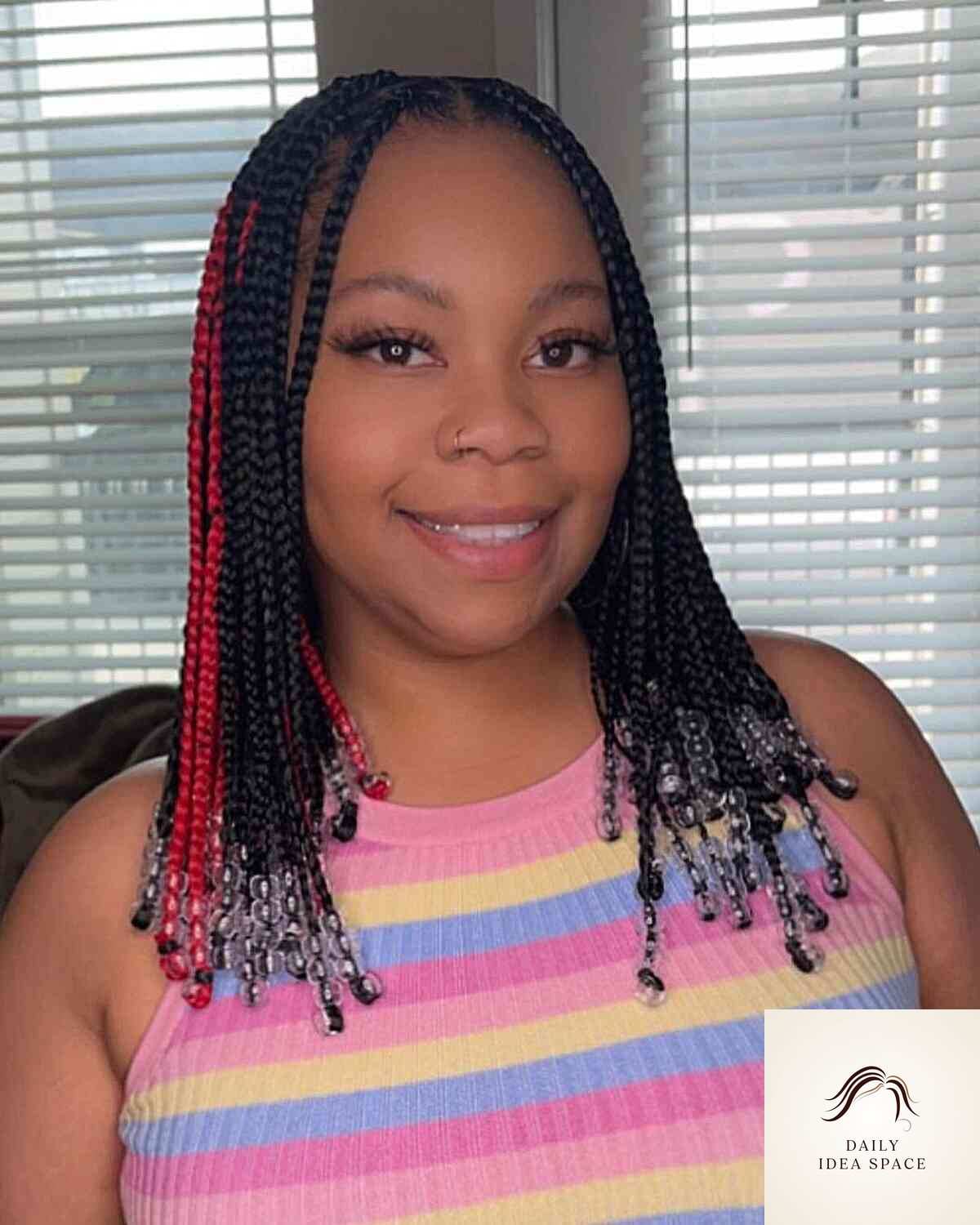 French Braid Pigtails With a Middle Part