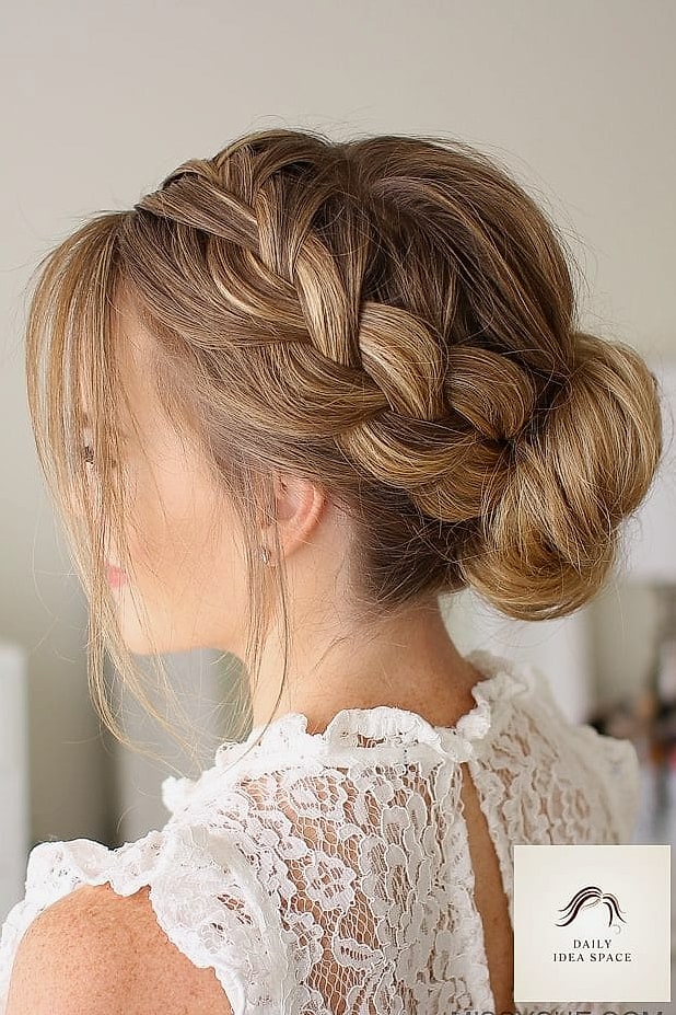 27 French Curls Braids Ideas That Every Stylist Needs to See 14 French Curls Low Bun