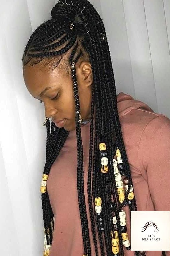 26 Fulani Braids Hairstyles Ideas That Are Gorgeous and So Inspiring 13 Fulani Braids Ponytail