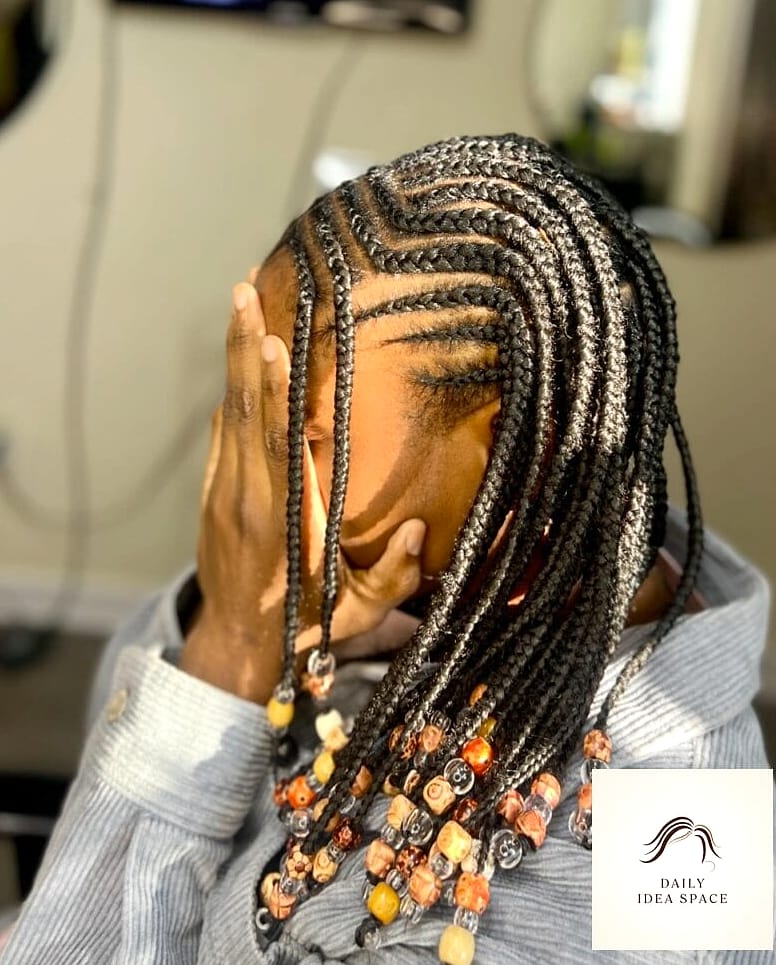 26 Fulani Braids Hairstyles Ideas That Are Gorgeous and So Inspiring 16 Fulani Braids With Curved Parts