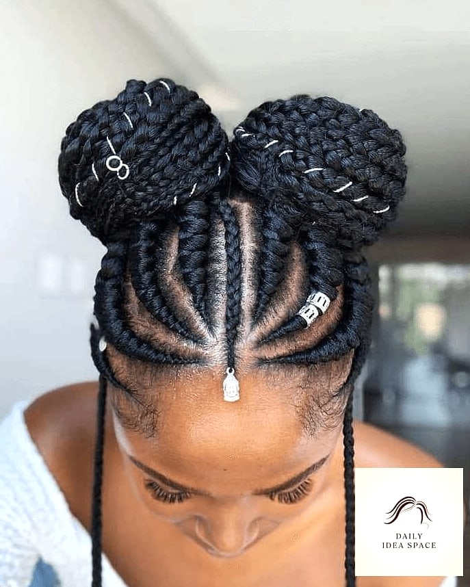 26 Fulani Braids Hairstyles Ideas That Are Gorgeous and So Inspiring 22 Fulani Braids Updo