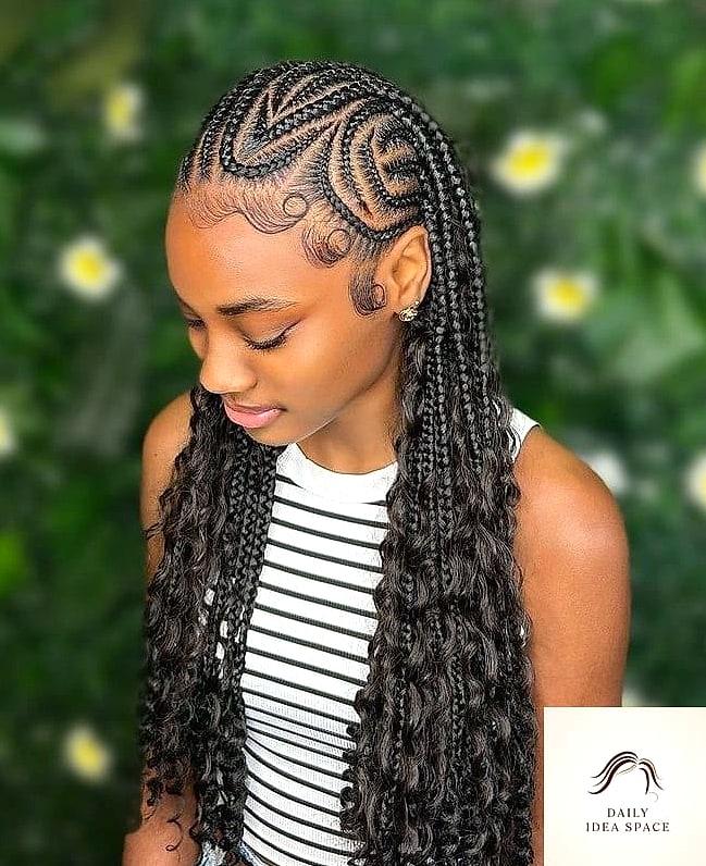 26 Fulani Braids Hairstyles Ideas That Are Gorgeous and So Inspiring 24 Fulani Braids With Loose Curls At The End