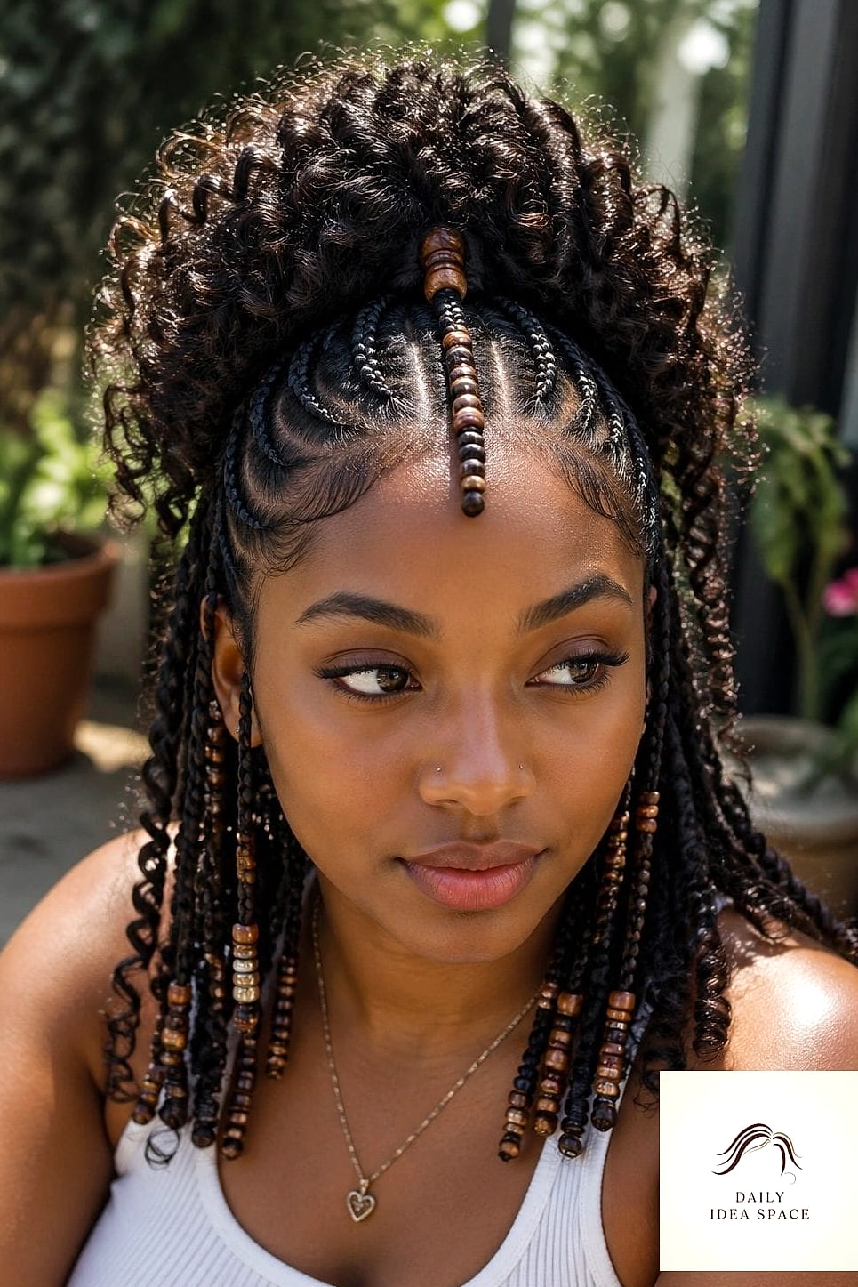 Fulani Braids with Cornrow Crown
