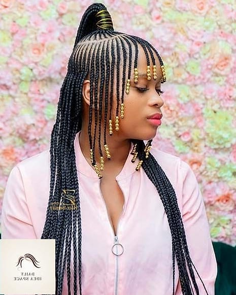 Fulani Braids with Fringe