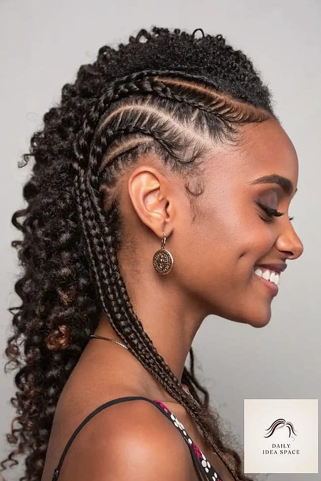 25 Fulani Braids With Curls Ideas That Are Dreamy and So Inspiring 15 Fulani Braids with Curly Undercut