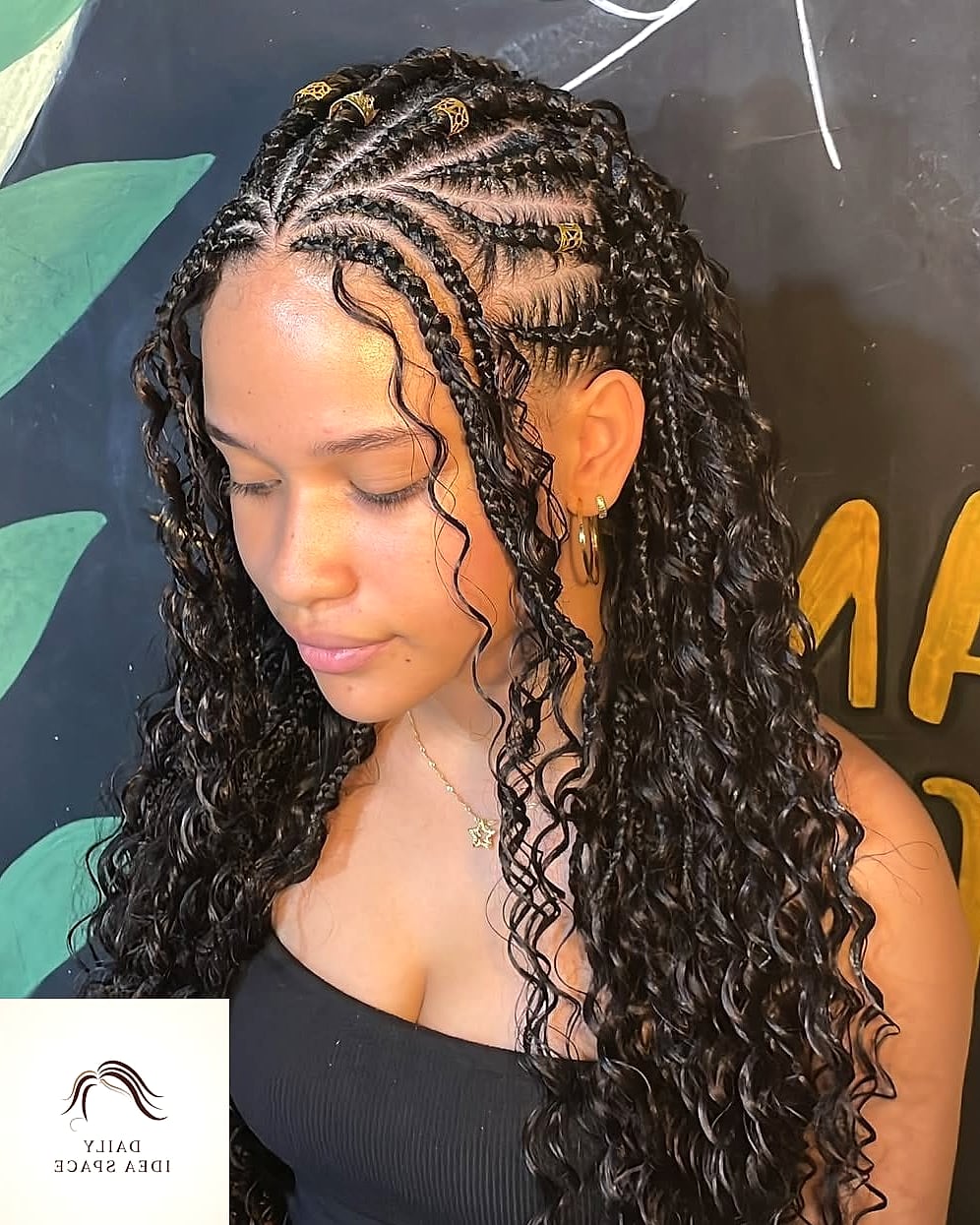 25 Fulani Braids With Curls Ideas That Are Dreamy and So Inspiring 17 Fulani Braids with Curly Space Buns