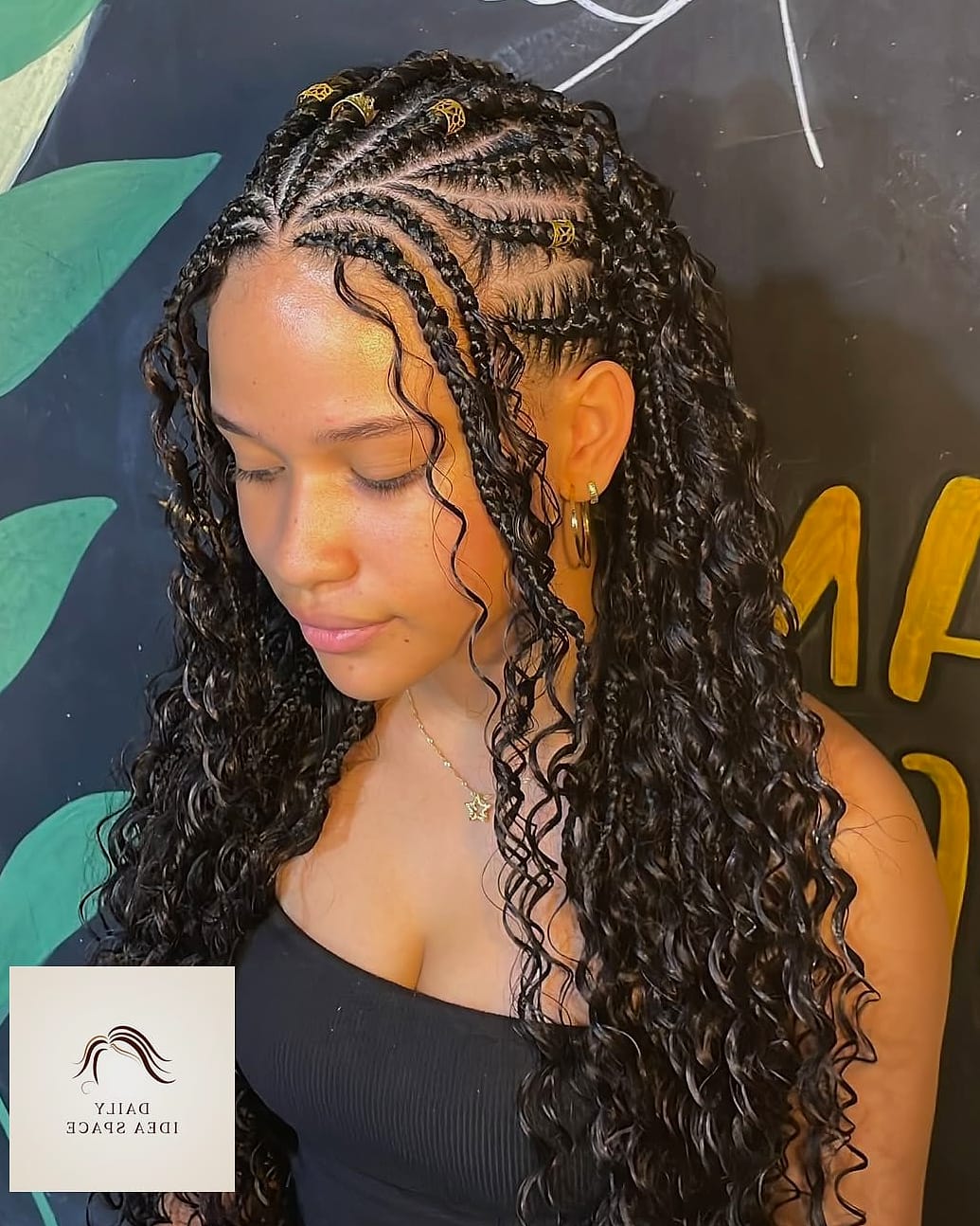 25 Fulani Braids With Curls Ideas That Are Dreamy and So Inspiring 19 Fulani Braids with Defined Ringlet Curls